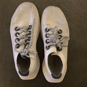 White Allbirds running shoes!
